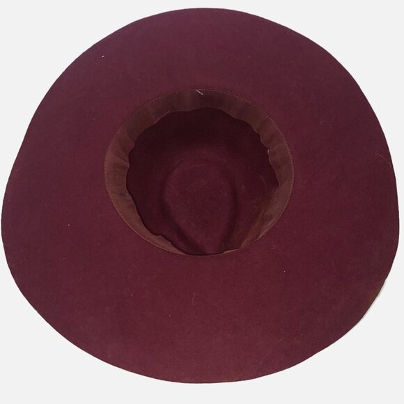 Dark Red Wool Rancher Wide Brim 57cm main image 12